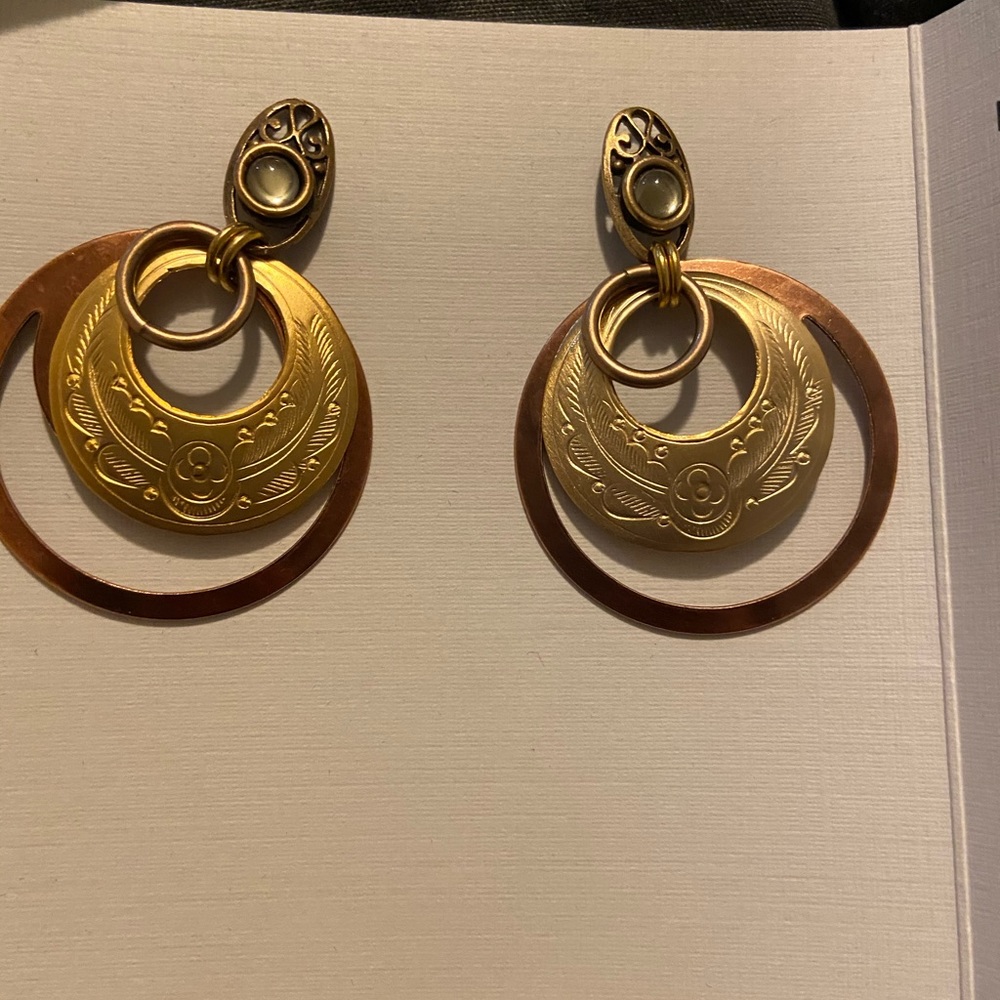 Handmade metal earrings - Picture 1 of 3